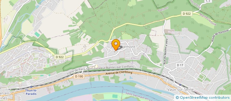 localisation de l'entreprise LES VIGNES D'EVECQUEMONT  EVECQUEMONT