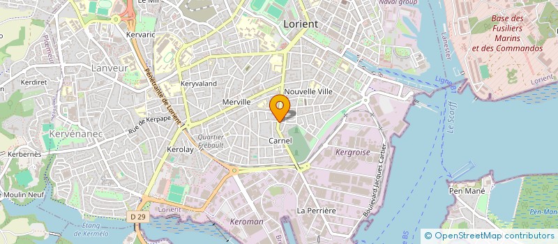 localisation de l'entreprise LES VIGNES D'OR S.A.R.L. à LORIENT