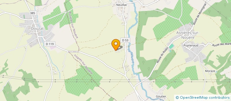 localisation de l'entreprise LES VIGNES DE CHEZ TROQUERAUDS à ASNIERES-SUR-NOUERE