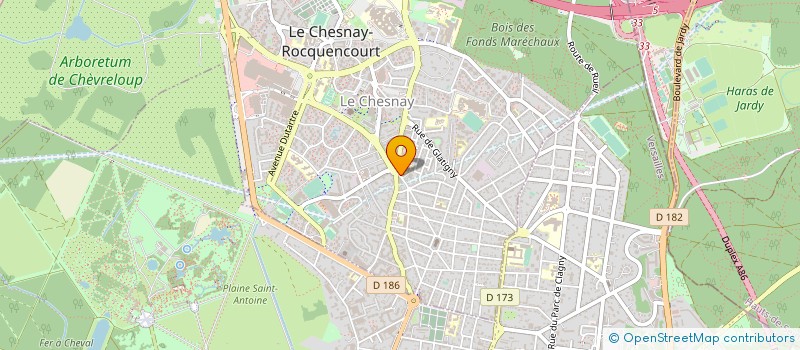 localisation de l'entreprise LES VIGNES DE FRANCE à LE CHESNAY-ROCQUENCOURT