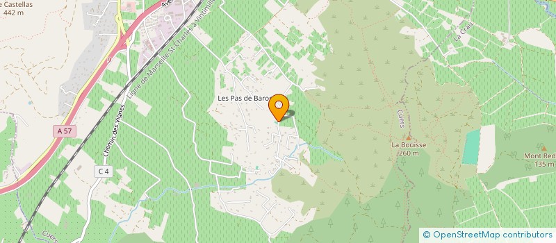 localisation de l'entreprise LES VIGNES DE LA BOUISSE à CUERS