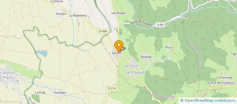 localisation de l'entreprise LES VIGNES DE LA COMBE 2  SAINT-JEAN-EN-VAL