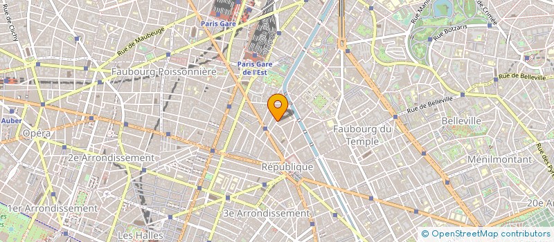localisation de l'entreprise LES VIGNES DE LANCRY à PARIS