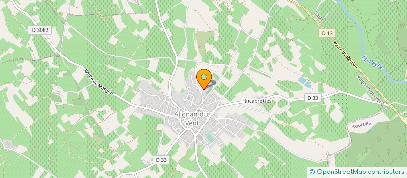 localisation de l'entreprise LES VIGNES DE LAURIANE  ALIGNAN-DU-VENT