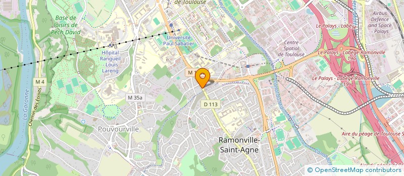 localisation de l'entreprise LES VIGNES DE LESPINET  TOULOUSE