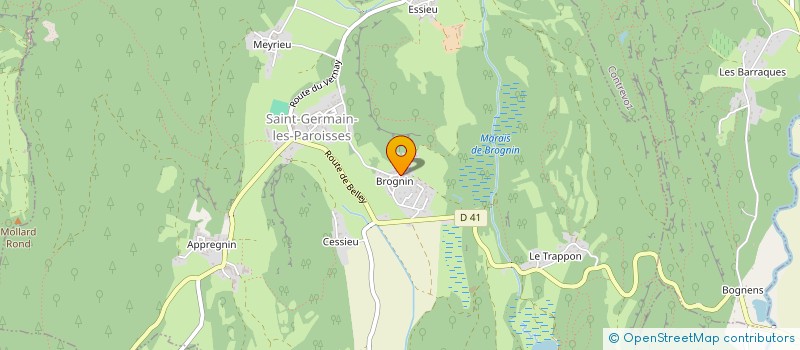 localisation de l'entreprise LES VIGNES DE PAULINE  SAINT-GERMAIN-LES-PAROISSES