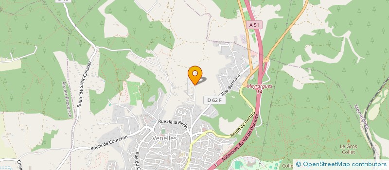 localisation de l'entreprise LES VIGNES DE VENELLES  VENELLES