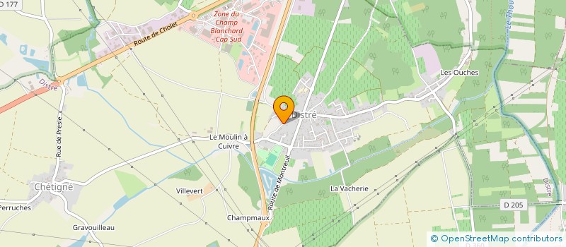 localisation de l'entreprise LES VIGNES DES MOLY  DISTRE