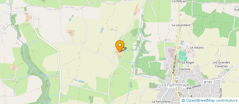 localisation de l'entreprise LES VIGNES DU FRESCHE à MAUGES-SUR-LOIRE