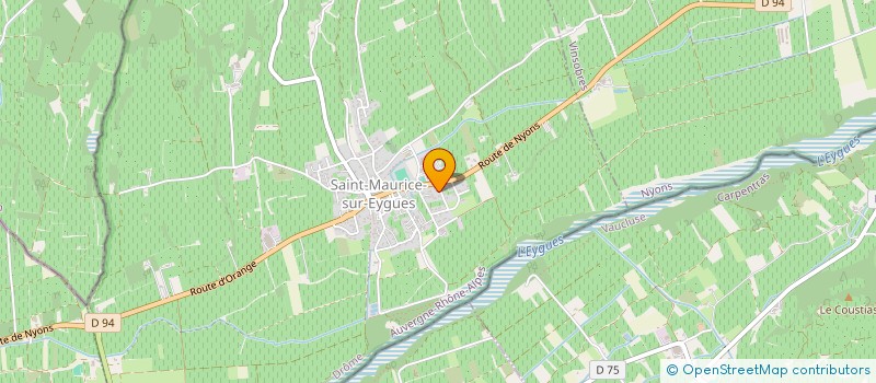 localisation de l'entreprise LES VIGNES DU SUD  MONTELIMAR