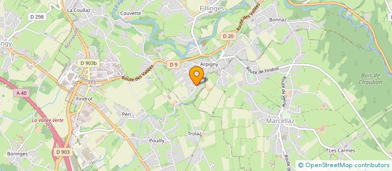 localisation de l'entreprise LES VIGNES MARTIN  FILLINGES