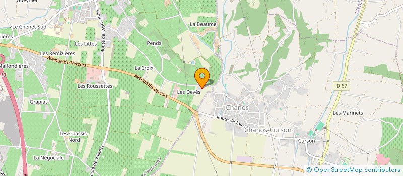 localisation de l'entreprise LES VIGNES SAUVAGES  MERCUROL-VEAUNES