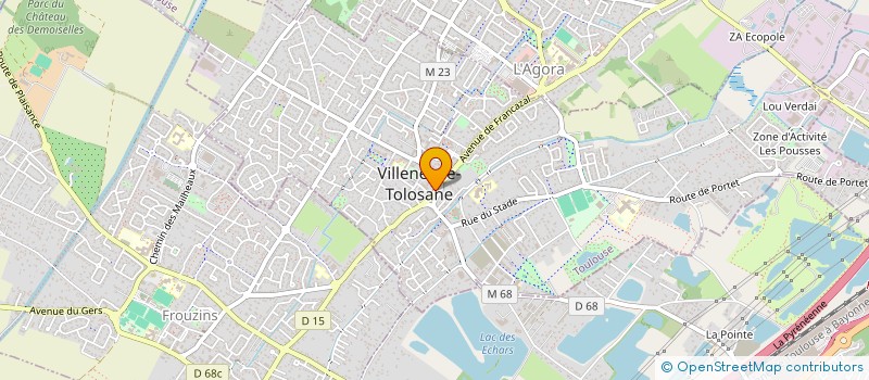 localisation de l'entreprise LES VIGNES TOLOSANE à VILLENEUVE-TOLOSANE