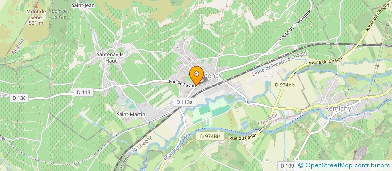 localisation de l'entreprise LES VIGNOBLES DE DEMAIN à SANTENAY