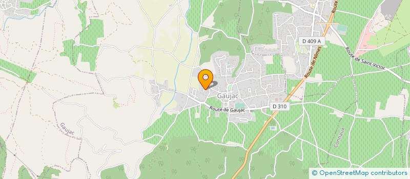 localisation de l'entreprise LES VIGNOBLES DE MARJOLET  GAUJAC