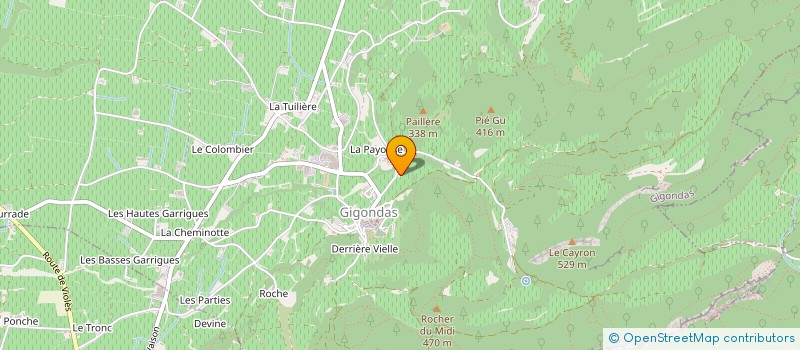 localisation de l'entreprise LES VIGNOBLES DE SAINT COSME  GIGONDAS