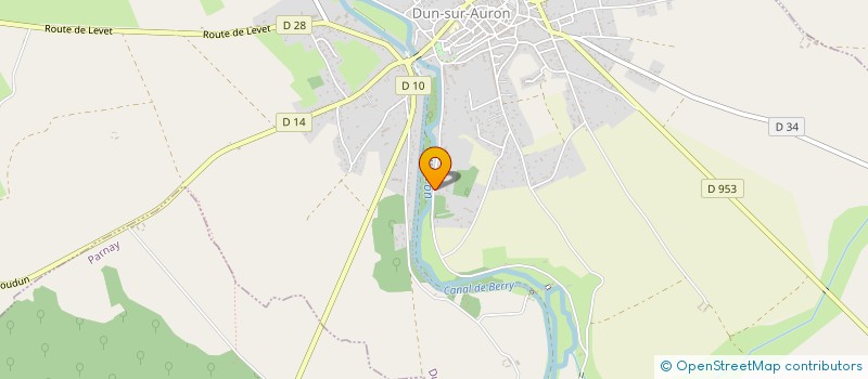 localisation de l'entreprise LES VIGNOBLES DU CHATEAU DE LA FORET  DUN-SUR-AURON