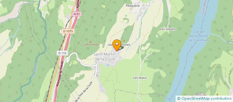 localisation de l'entreprise LES VIGNOBLES DU DRAC  SAINT-MARTIN-DE-LA-CLUZE