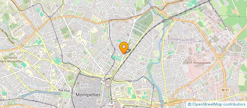 localisation de l'entreprise LES VIGNOBLES DU JARDIN à MONTPELLIER