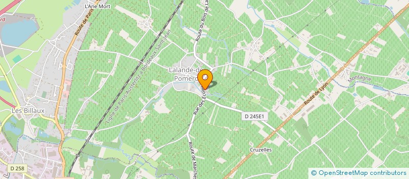 localisation de l'entreprise LES VIGNOBLES MICHEL PIERRE MASSONIE  LALANDE-DE-POMEROL