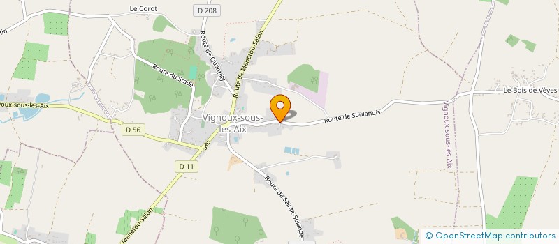 localisation de l'entreprise LES VIGNOLETTES  VIGNOUX-SOUS-LES-AIX
