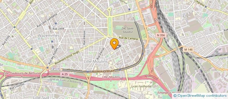 localisation de l'entreprise LES VIKINGS DE FACHES THUMESNIL  LILLE