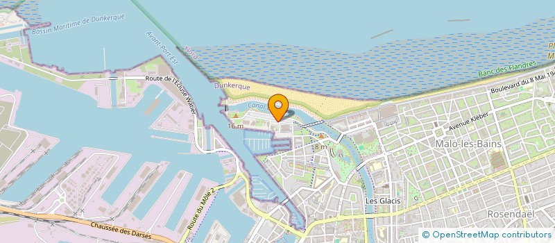 localisation de l'entreprise LES VIKINGS DE LA MER DU NORD à DUNKERQUE