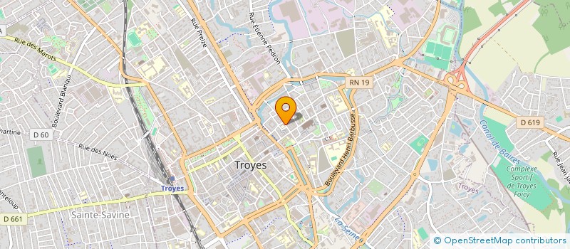 localisation de l'entreprise LES VILAINES à TROYES