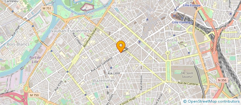 localisation de l'entreprise LES VILAINS ASSOCIES à LILLE
