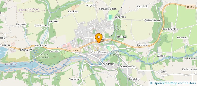 localisation de l'entreprise LES VILETTES  PONT-CROIX