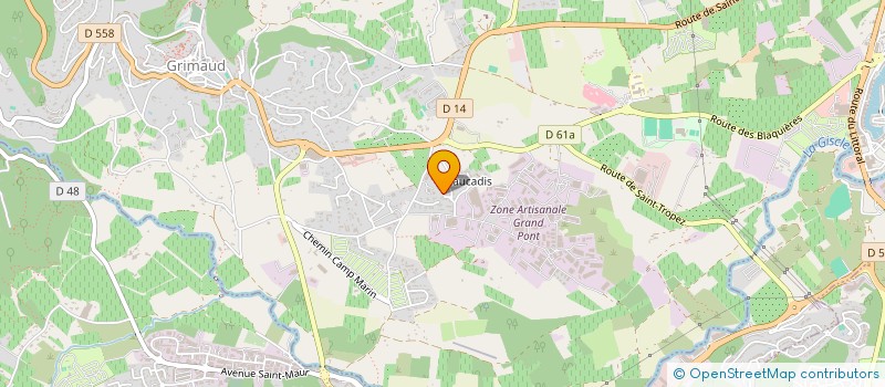 localisation de l'entreprise LES VILLAGES D OR GRIMAUD à GRIMAUD