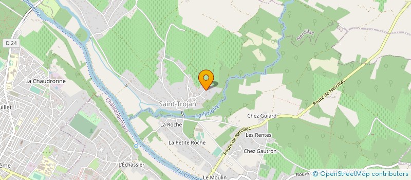 localisation de l'entreprise LES VILLARDS à BOUTIERS-SAINT-TROJAN