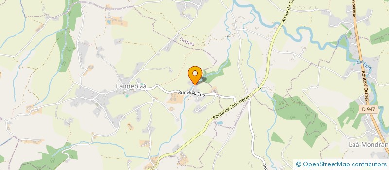 localisation de l'entreprise LES VILLAS  LANNEPLAA