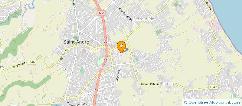 localisation de l'entreprise LES VILLAS à SAINT-ANDRE