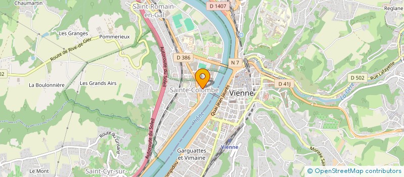 localisation de l'entreprise LES VILLAS ABC  SAINTE-COLOMBE