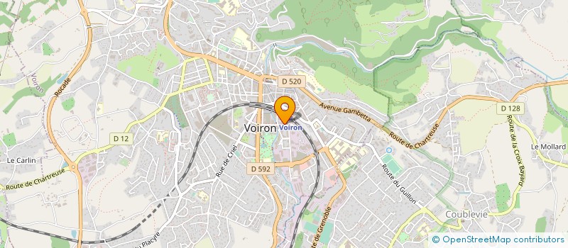 localisation de l'entreprise LES VILLAS ALPINES LVA à VOIRON