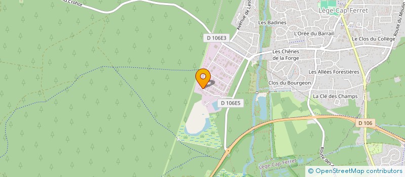 localisation de l'entreprise LES VILLAS BOIS à LEGE-CAP-FERRET