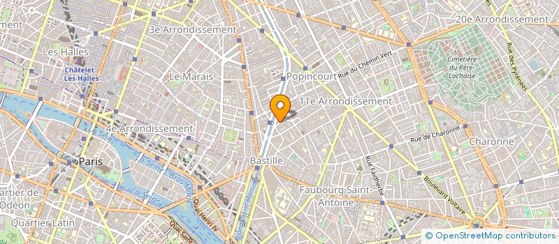 localisation de l'entreprise LES VILLAS BRETON à PARIS