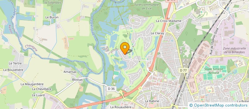 localisation de l'entreprise LES VILLAS D'AGAMER  BRUZ