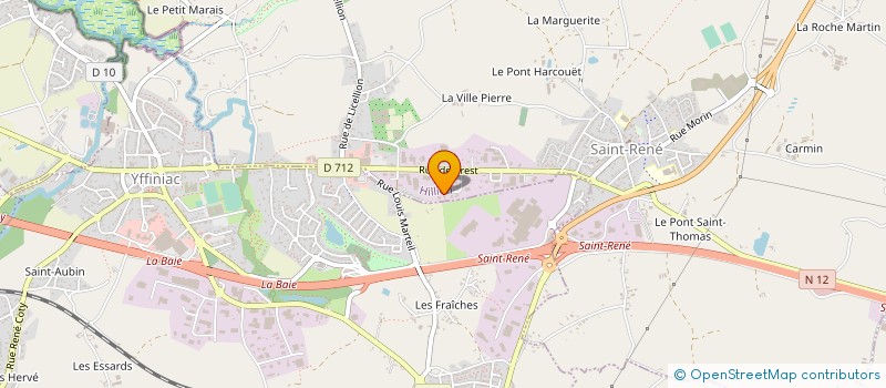 localisation de l'entreprise LES VILLAS D'ARMOR à HILLION