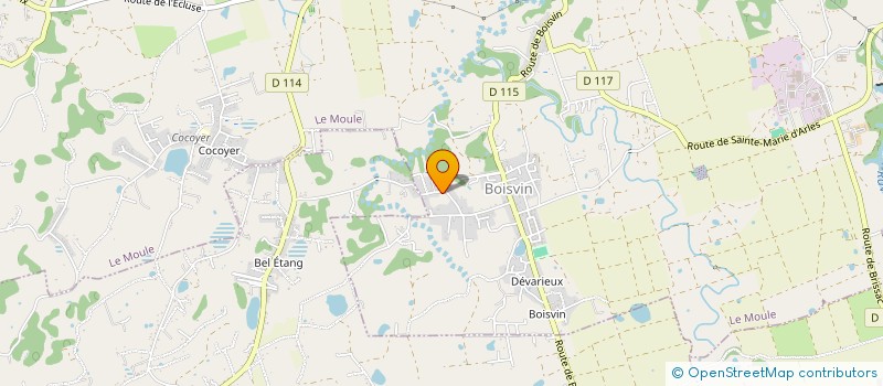 localisation de l'entreprise LES VILLAS DE BOISVIN à LE MOULE