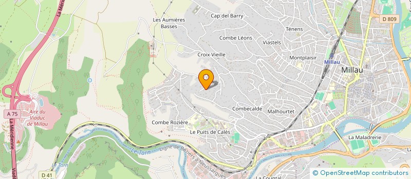 localisation de l'entreprise LES VILLAS DE COMBECALDE à MILLAU
