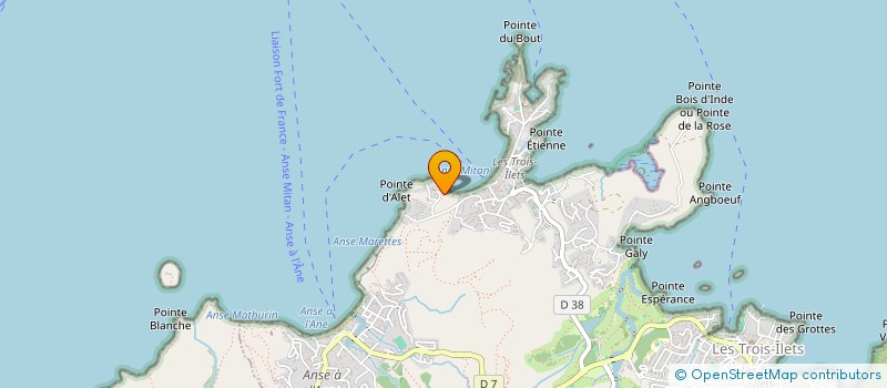 localisation de l'entreprise LES VILLAS DE L'ANSE MITAN à LES TROIS-ILETS