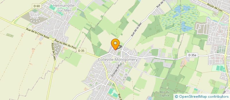 localisation de l'entreprise LES VILLAS DE L'AVENIR NORMANDES  COLLEVILLE-MONTGOMERY