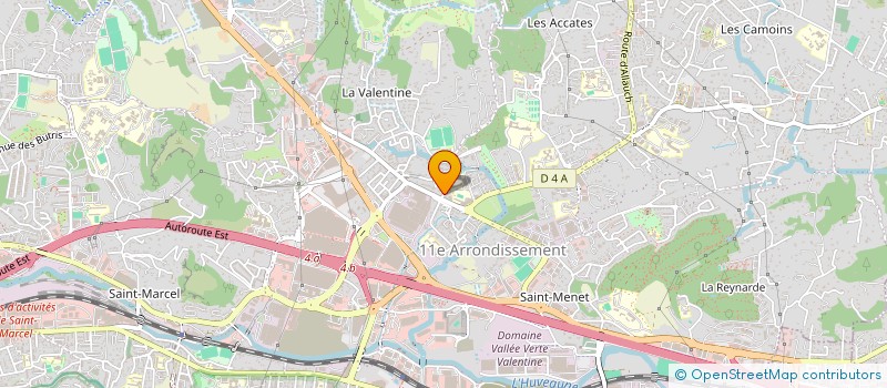 localisation de l'entreprise LES VILLAS DE L'HUVEAUNE  MARSEILLE 11EME