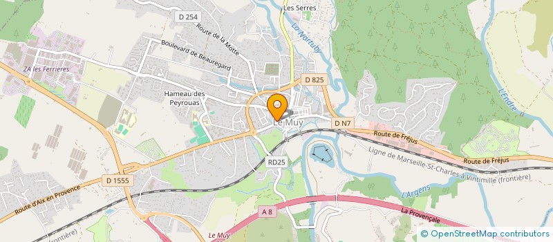localisation de l'entreprise LES VILLAS DE LA COTE D'AZUR à LE MUY