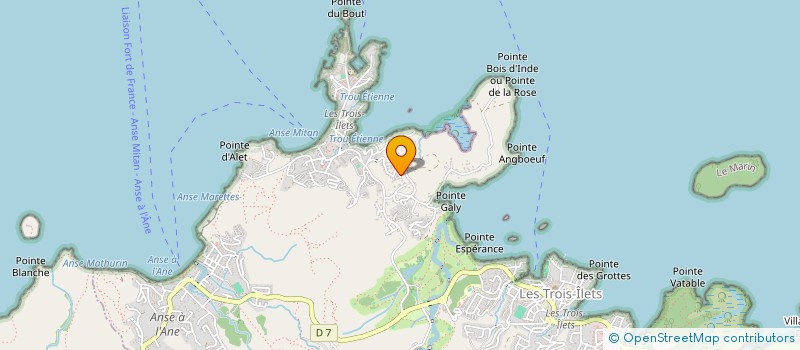 localisation de l'entreprise LES VILLAS DE LA PLAGE DU BOUT à LES TROIS-ILETS