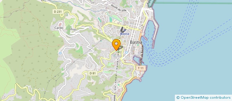 localisation de l'entreprise LES VILLAS DE LAVA à BASTIA