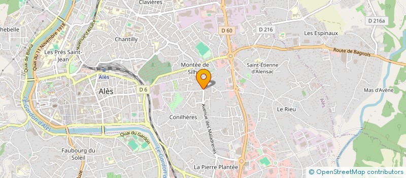 localisation de l'entreprise LES VILLAS DE SANDY à ALES