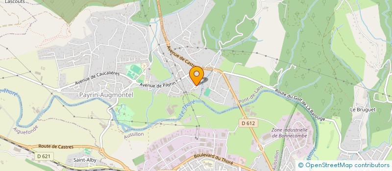 localisation de l'entreprise LES VILLAS DE SYLVIA à PAYRIN-AUGMONTEL